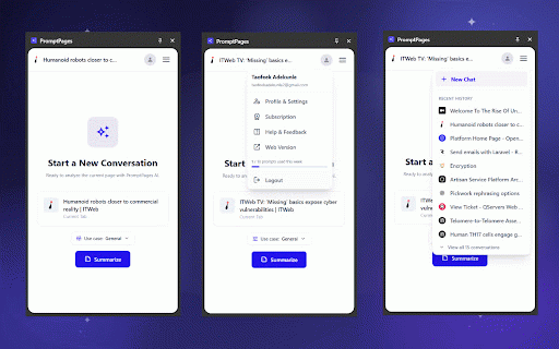 PromptPages AI :: PromptPages AI Browser Extension