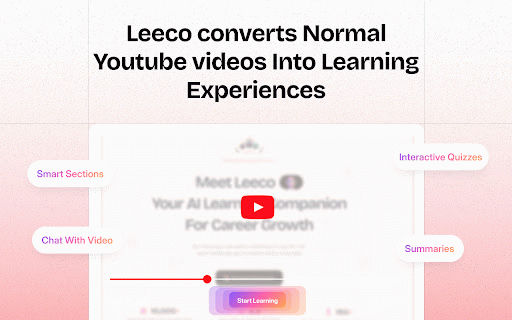Leeco AI - Your Everyday Learning Companion for Career Growth :: Leeco AI is your all-in-one Chrome extension for mastering LeetCode and Youtube Learning with an AI mentor by your side.