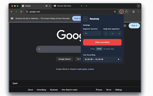 Rewindy — The Instant Replay Screen Recorder :: Your screen's time machine. Instantly save any moment, clip, or glitch you just missed on your screen.