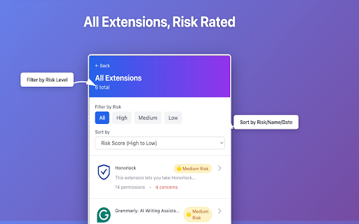 ExtGuard (Alpha) :: Know what your extensions are really doing. Scan installed extensions for privacy risks and get security recommendations.