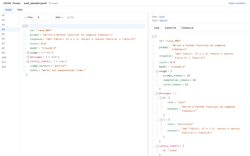 JSONL Viewer :: Open and explore large JSONL files locally in your browser. No upload, all processing happens in your tab.