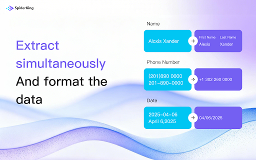 SpiderKing: AI Web Scraper & Web Automation Agent Plugin :: AI Web Scraper: Browser extension with ChatGPT, Claude & DeepSeek. Extract web data in 2 clicks, export to Excel instantly.