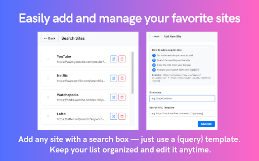 Jump to Search :: A search helper that allows users to instantly jump to search pages of selected websites