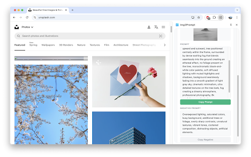 Img2Prompt :: Right-click any image to generate an AI image-generation prompt.