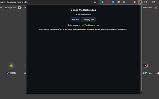The Hackers Log :: A simple, private daily journal. Save entries per day and review your history.