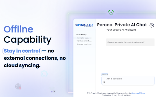 Personal Pragatix - Your Free Private Local AI Assistant Chatbot :: Private AI Chatbot runs an AI model locally in your browser, ensuring full privacy with no internet or data exposure.