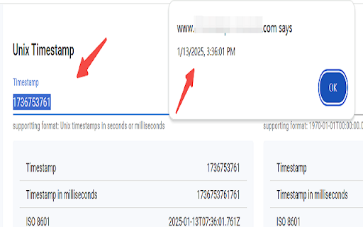 Timestamp to Readable Time :: Convert timestamp to readable time in real-time.