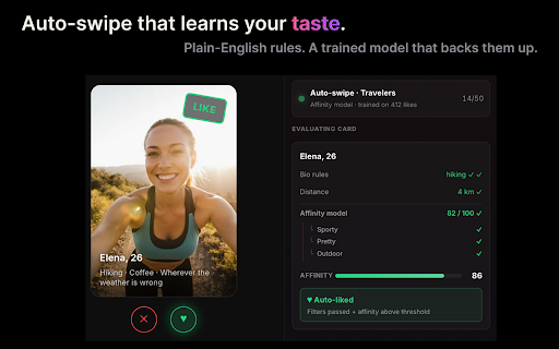 DateIQ: AI Tinder Assistant — Reply Coach & Auto-Swipe :: AI coach for Tinder — framework-based reply suggestions, conversation analysis, and affinity-driven auto-swipe.