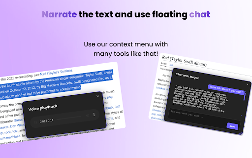 Megan: Your AI assistant :: Megan is an AI-powered voice assistant that helps manage browser, summarize content, take notes, and chat with you.