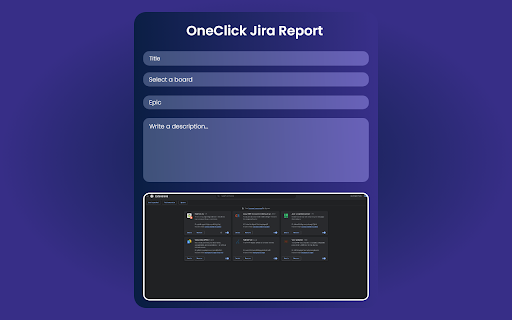 OneClick Jira :: This is a bug reporting extension that allows users to report bugs on websites and send them to Jira with one click.