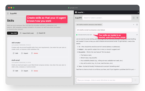 SupaPM :: AI-powered product management assistant with context-aware chat