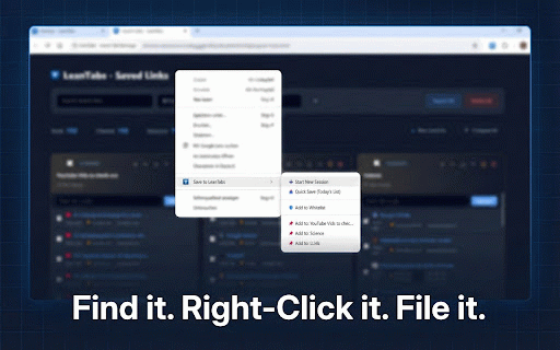 LeanTabs - Smart Tab Manager :: Turn tab chaos into organized sessions. Save RAM, manage workspaces, and declutter your browser securely.
