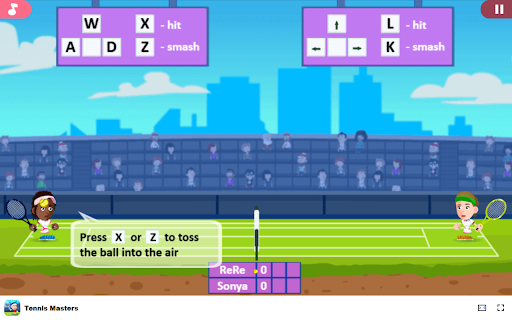 Tennis Masters Game - Challenge friends or the computer in 2-player mode! :: Experience thrilling tennis action in your browser with intuitive controls and offline play!