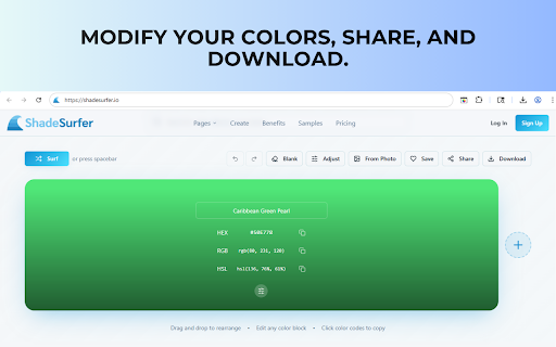 ShadeSurfer Color of the Day :: A beautiful daily dose of color, right in your browser.