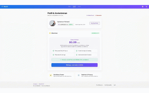 MonAI :: AI Page Assistant: analyze, summarize, extract data from any web page. Helps with AppSheet formulas too. Dev by Sylvenson.