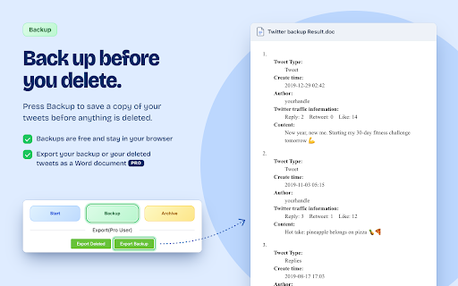 DeleteTweets- Bulk Delete Tweets :: Bulk delete tweets, replies and reposts, or remove likes on X (Twitter). Filter tweets by date and keywords.