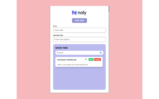 Noly Tab Manager :: Save and manage tabs