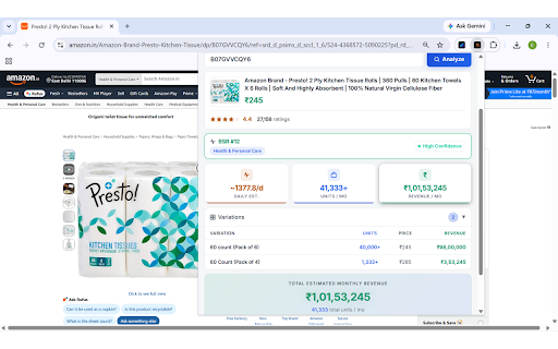 Amazon Keyword And Product Research Extension Tool For Sellers - Hydrogen11 :: Free Keyword & Product Research Tool for Amazon Sellers. Get Search Volume, Trends, and Listing Intelligence.