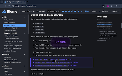 Code Copy :: Click code blocks to copy. Hold Alt and click any element to copy its text.