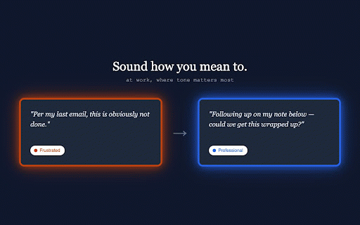 ToneHue — Mood Ring for Your Writing :: Real-time tone detection that glows around your text box so you know how your words land before you hit send.