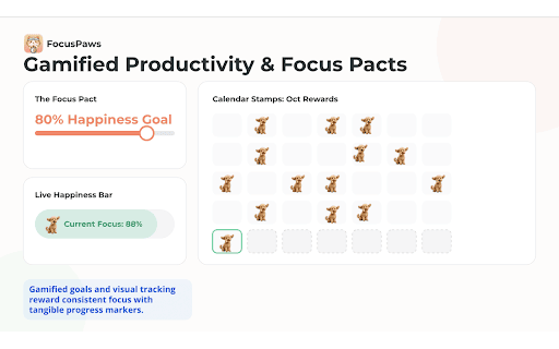 FocusPaws :: A friendly FocusPaws companion that helps you stay on task.