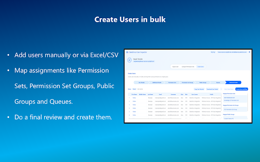 Salesforce User Inspector :: Productivity tool that allows you to inspect users present, and their accesses, in your Salesforce org.