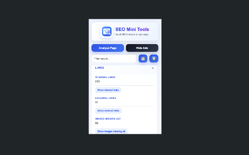 SEO Mini Tools :: Quick SEO checks for any page.
