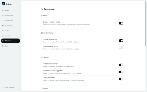 BlueNoise - Make X readable again :: Make X readable: locally blur or hide noisy replies, timeline posts, and ads; optional page cleanups; no cookies or account changes.