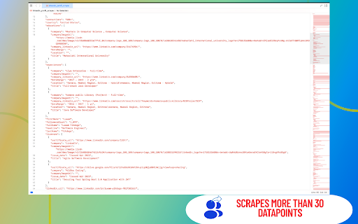 Linkedin People search Scraper : Extract linkedin profile search results :: Scrape and export people search result from linkedin. Easily collect bio, work, and descriptions for building targeted lead lists