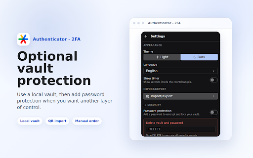 Authenticator - 2FA :: Encrypted 2FA codes for secure sign-ins.