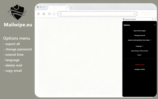 Mailwipe TempMail :: Your temporary email always next to your browser