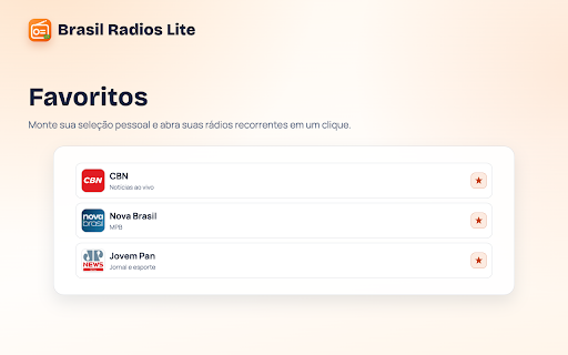 Brasil Radios Lite: +670 Rádios Ao Vivo Sem Anúncios :: Ouça rádios brasileiras ao vivo, sem anúncios e sem complicação.