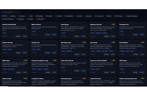 ClaudeMaster Pro — Prompts & Vault :: Premium prompt library, unlimited conversation vault, AI tools. Supercharge your Claude AI experience.