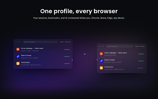 UtilEngine: The Launcher for Your Browser :: The launcher your browser is missing. It brings AI chat, saved sessions, tab search, and everyday tools to every page you visit.
