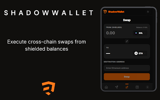 ShadowWallet :: Private Solana wallet with zero-knowledge proofs