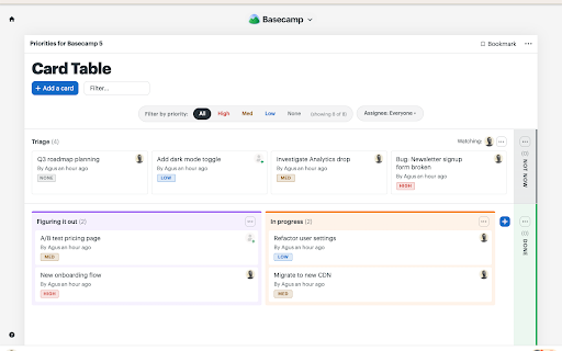 Priorities for Basecamp 5 :: Adds the missing priority feature to Basecamp 5. Organize tasks by importance and never lose track of what matters most.