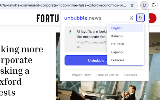 Unbubble News :: Fact-check and analyze any article with AI-powered context