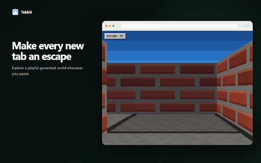 Tabbit: New Tab Page :: Customize every new tab with animated scenes, curated images, local weather, and a calm, personalized space for your day.