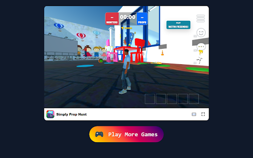 Simply Prop Hunt Game - Disguise, Hunt, and Outsmart Opponents! :: Join the thrilling hide and seek of Simply Prop Hunt—play as Props or Hunters in this free Chrome extension!