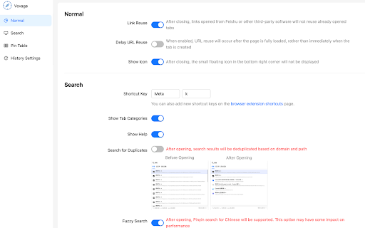 Tab Manager for Voyage 标签管理器 :: Not just a tab manager, any features related to improving browsing efficiency can be updated later, welcome to make requests