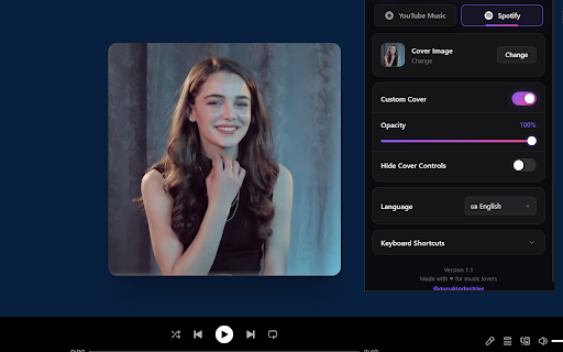 Coverlay: Custom Spotify & YouTube Covers :: Customize album covers on YouTube Music and Spotify with your own images. Your Music, Your Cover.