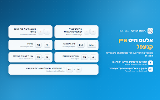 iVelt Helper v2 :: Adds accessibility and usability improvements to אייוועלט.