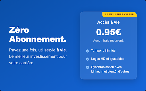 Combany — Logo Stamper :: Tamponnez le logo d'une offre LinkedIn sur votre CV en un clic.