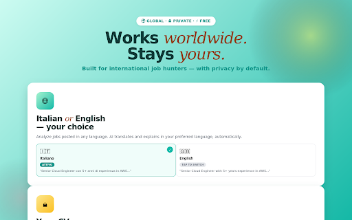 SummarizeIN — AI Job Analyzer for LinkedIn :: Analyze LinkedIn jobs in seconds with AI. Get match score with your CV, optimize your resume, generate cover letters.