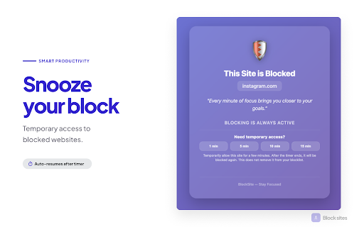 Block Site. Browser Extension :: Block Site Browser Extension — blocksite extension, stay focused app, disable YouTube Shorts, Chromebook website blocker