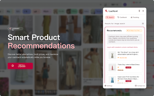 LazHunt :: Find Lazada products, cashback rewards, and order tracking. Affiliate links may return eligible cashback to users.