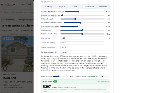 Undrly — Rental Property Underwriting :: Instant cash flow, cap rate, and cash-on-cash return estimates on Zillow and Realtor.com listings.
