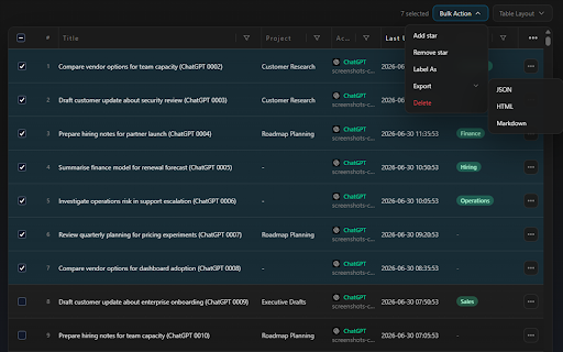AI Chat Inbox :: Sync and organize conversations from AI Subscription providers