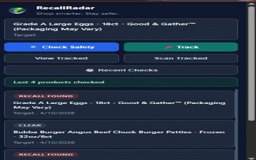 RecallRadar :: Instantly check if a product has an active recall from the FDA or CPSC. Shop smarter. Stay safer.