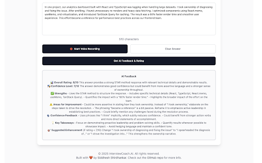 InterviewCoach AI :: AI-powered interview preparation assistant with job description analysis and question generation